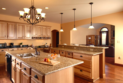 country granite countertops kitchen
